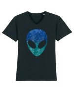 Alien Head Costume Tricou mânecă scurtă guler V Bărbat Presenter