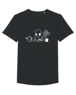 Alien Gardener Marijuana Grow Tricou mânecă scurtă guler larg Bărbat Skater