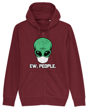 Alien Head With Face Mask Ew People Burgundy