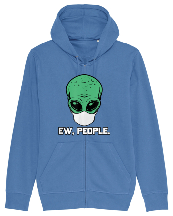 Alien Head With Face Mask Ew People Bright Blue