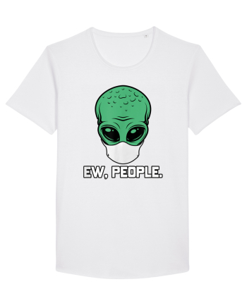 Alien Head With Face Mask Ew People White