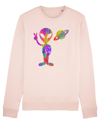 Alien Hippie Saturn Silhouette Candy Pink
