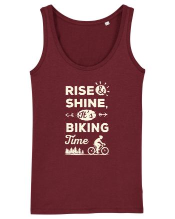 Rise and Shine BIKING Time Burgundy