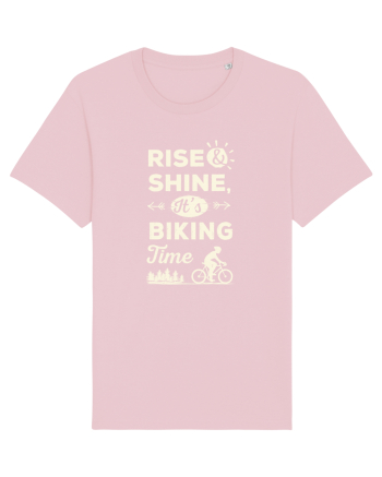 Rise and Shine BIKING Time Cotton Pink