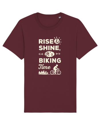 Rise and Shine BIKING Time Burgundy