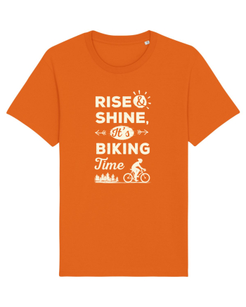 Rise and Shine BIKING Time Bright Orange