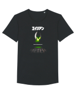 Alien Kanji Tricou mânecă scurtă guler larg Bărbat Skater