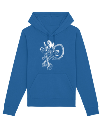 Alien Xenomorph Illustration Royal Blue
