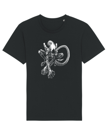 Alien Xenomorph Illustration Black