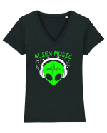 Alien Music Out Of This World Tricou mânecă scurtă guler V Damă Evoker