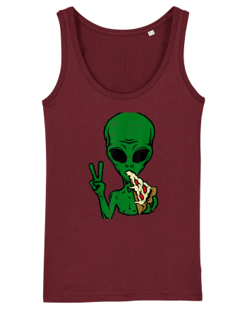 Alien Pizza Eating Burgundy