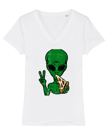 Alien Pizza Eating White