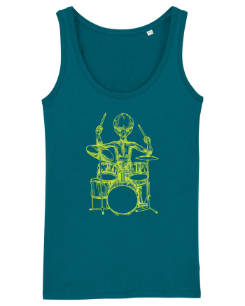 Alien Playing Drums Ocean Depth