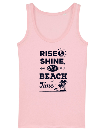 Rise and Shine It's BEACH Time Cotton Pink
