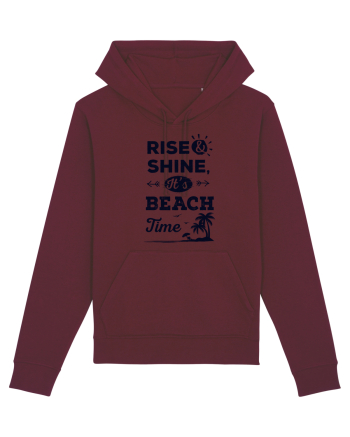 Rise and Shine It's BEACH Time Burgundy