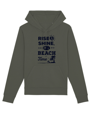 Rise and Shine It's BEACH Time Khaki