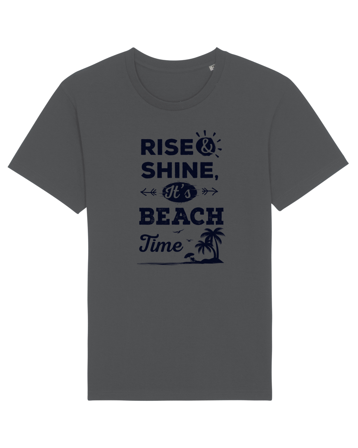Tricou mânecă scurtă Unisex Rocker Anthracite