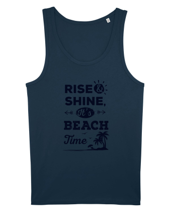 Rise and Shine It's BEACH Time Navy
