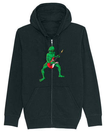 Alien Playing Guitar Black