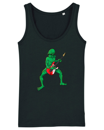 Alien Playing Guitar Black