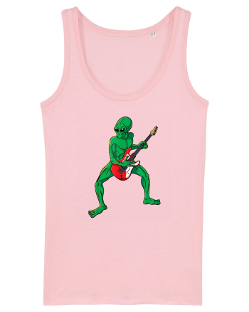 Alien Playing Guitar Cotton Pink