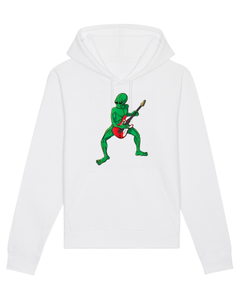 Alien Playing Guitar White
