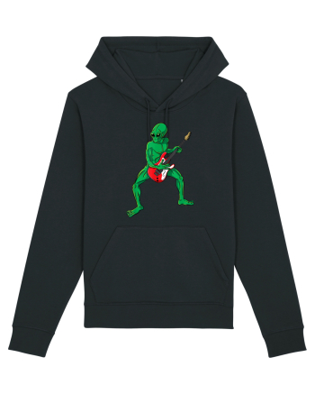 Alien Playing Guitar Black