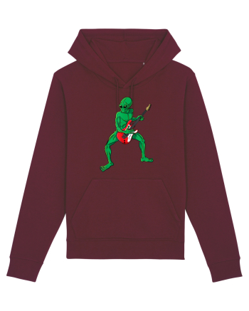 Alien Playing Guitar Burgundy