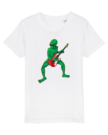 Alien Playing Guitar White