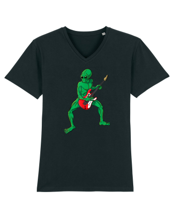 Alien Playing Guitar Black