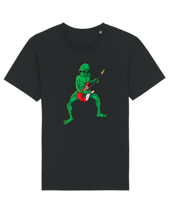 Alien Playing Guitar Black