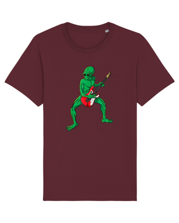 Alien Playing Guitar Burgundy