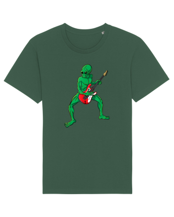 Alien Playing Guitar Bottle Green