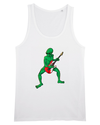 Alien Playing Guitar White