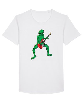 Alien Playing Guitar White