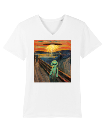 Alien Scream Painting White