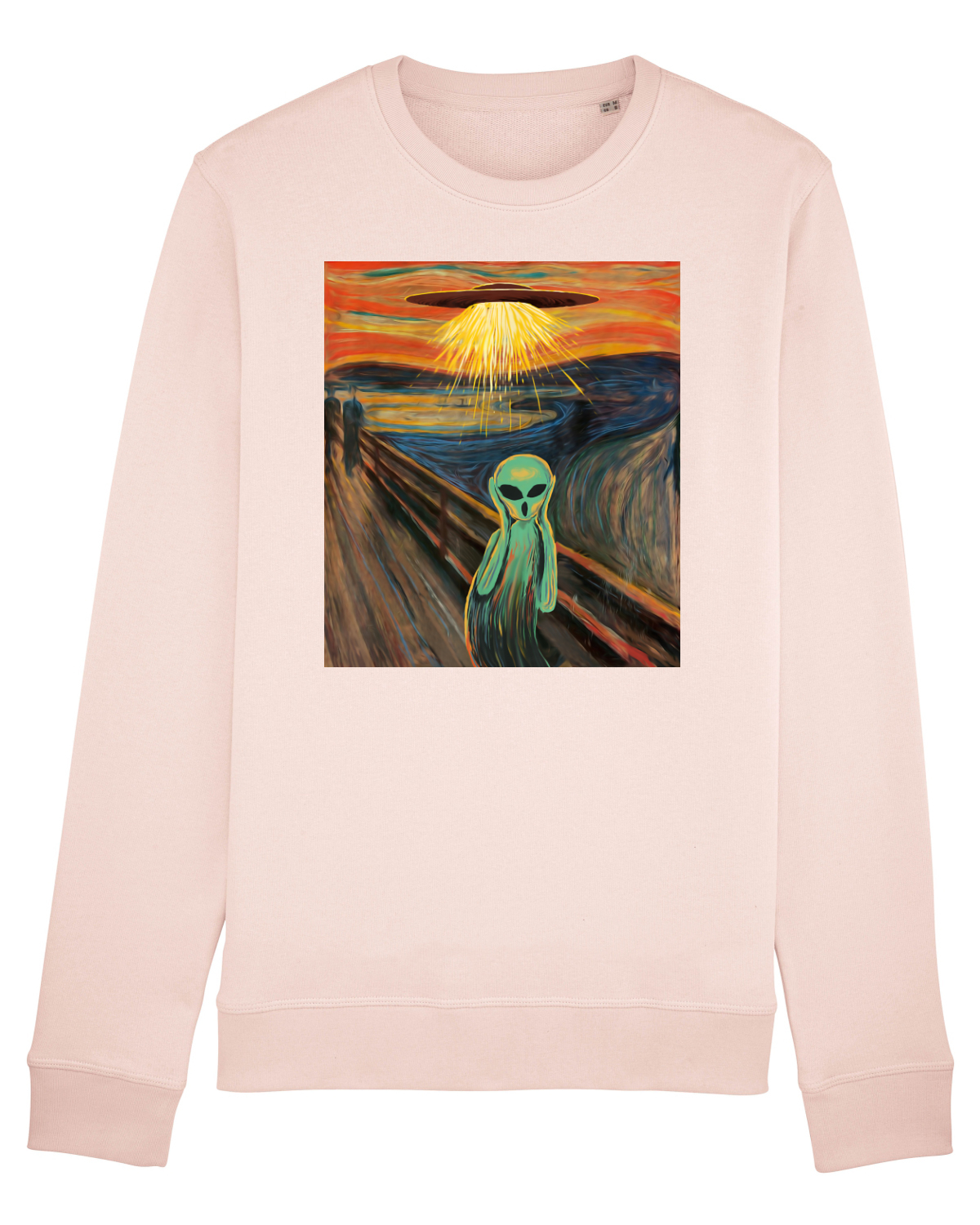 Bluză mânecă lungă Unisex Rise Candy Pink