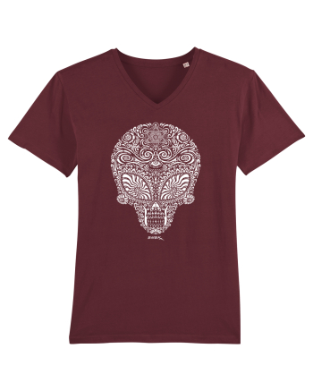 Alien Skull Burgundy