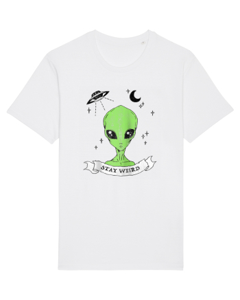 Alien Stay Weird White