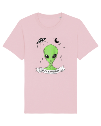Alien Stay Weird Cotton Pink