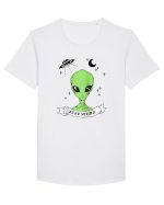 Alien Stay Weird Tricou mânecă scurtă guler larg Bărbat Skater