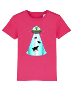 Alien UFO Cow Abduction Tricou mânecă scurtă  Copii Mini Creator