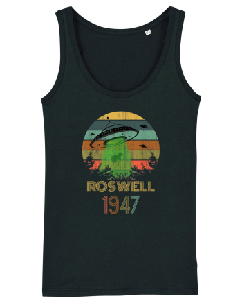 Alien UFO Abduction Roswell 1947 Black