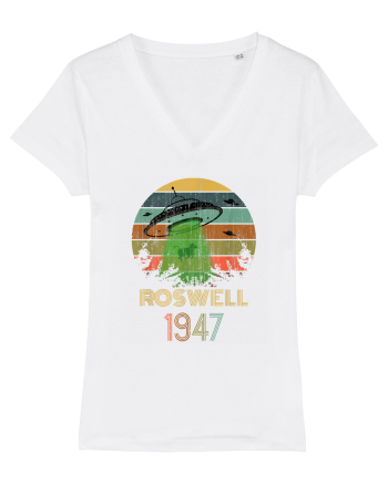 Alien UFO Abduction Roswell 1947 White