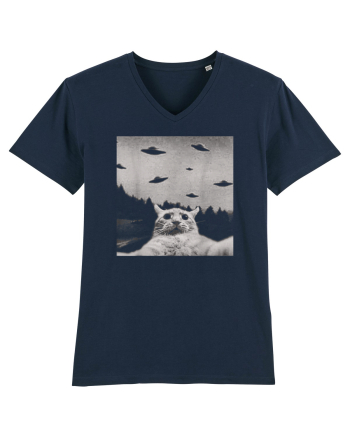 Alien UFO Funny Cat French Navy