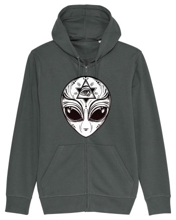 Alien with All Seeing Eye Illuminati Anthracite