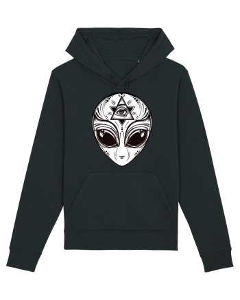 Alien with All Seeing Eye Illuminati Black