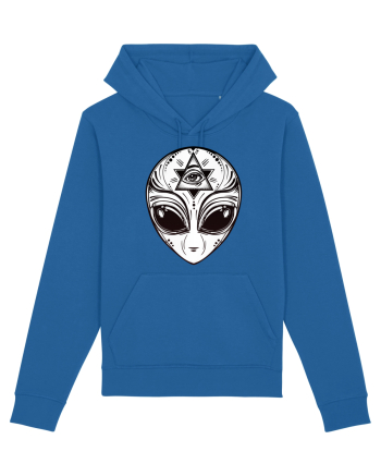 Alien with All Seeing Eye Illuminati Royal Blue