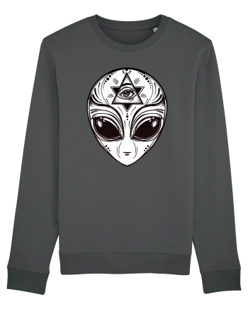 Alien with All Seeing Eye Illuminati Anthracite