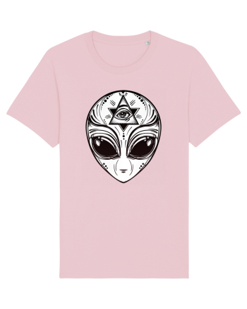 Alien with All Seeing Eye Illuminati Cotton Pink